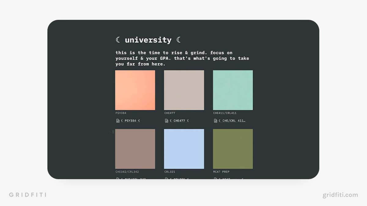 Minimal Color Swatches Notion Theme