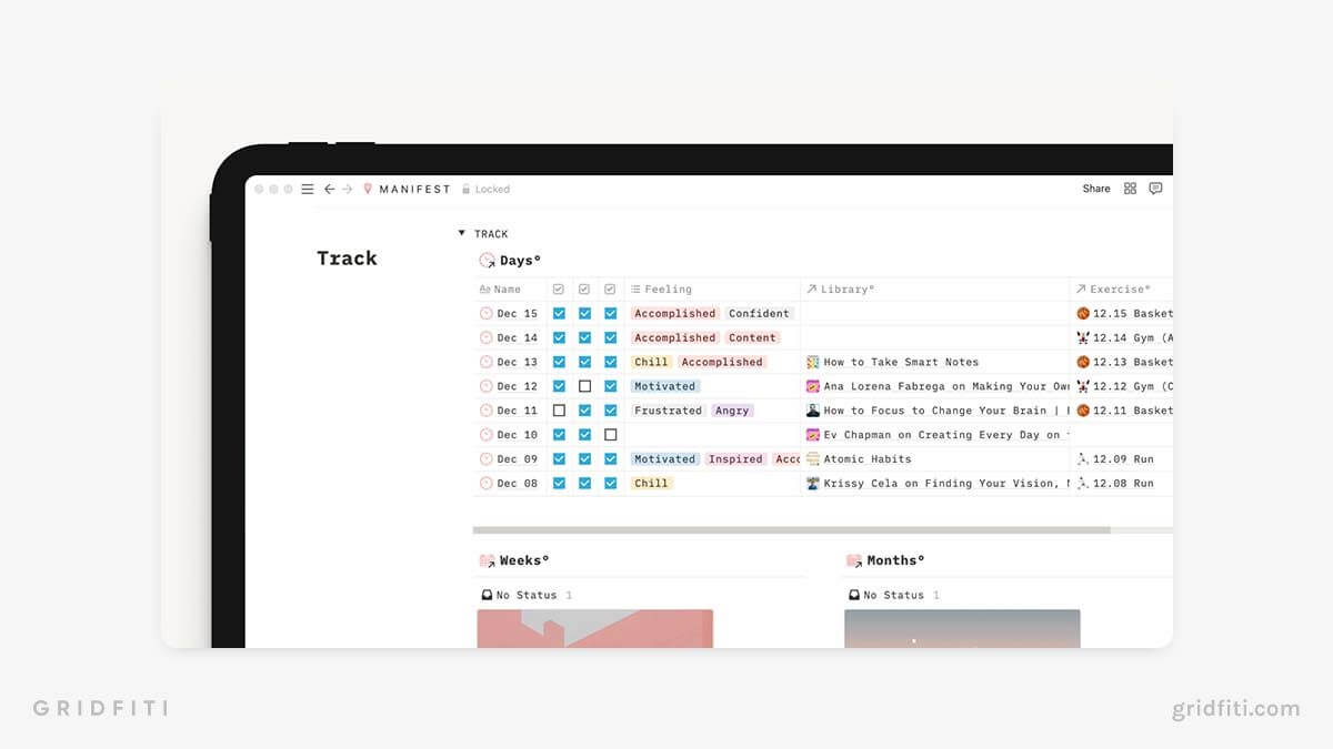 The 6 Best Notion Bullet Journal Templates | Gridfiti