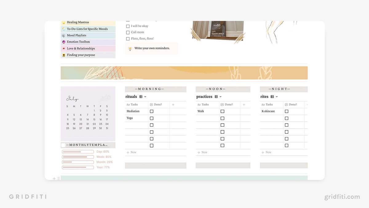 The 6 Best Notion Bullet Journal Templates | Gridfiti