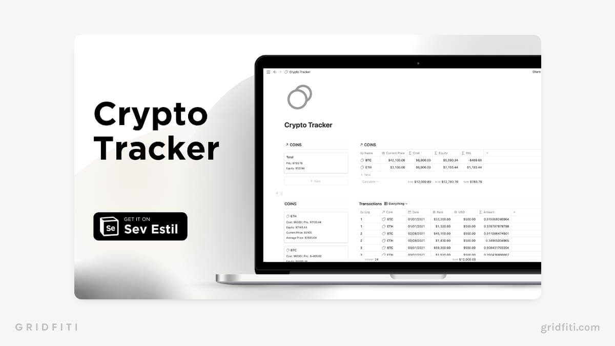 Basic Notion Crypto Tracker Template