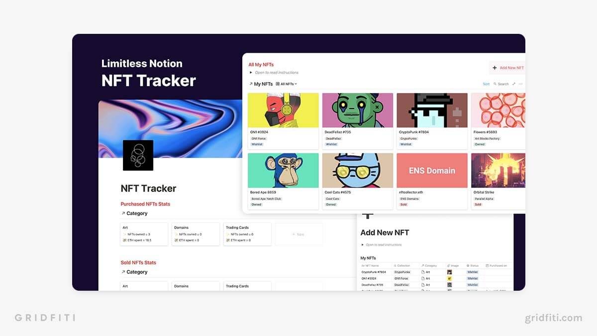 Notion NFT Tracker Template