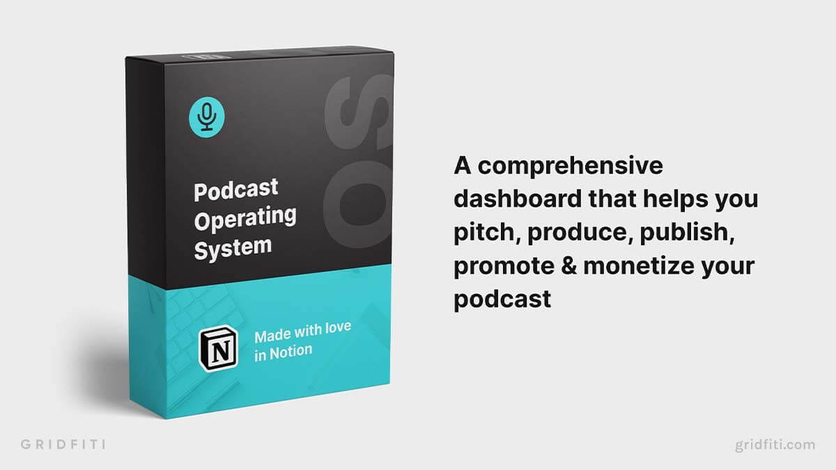 5+ Notion Podcast Templates to Grow Your Audience Gridfiti