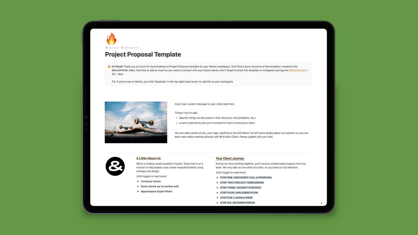 Notion Proposal Templates