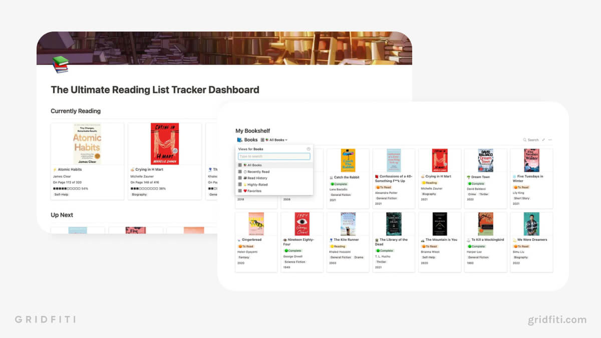The Ultimate Reading List Tracker Dashboard