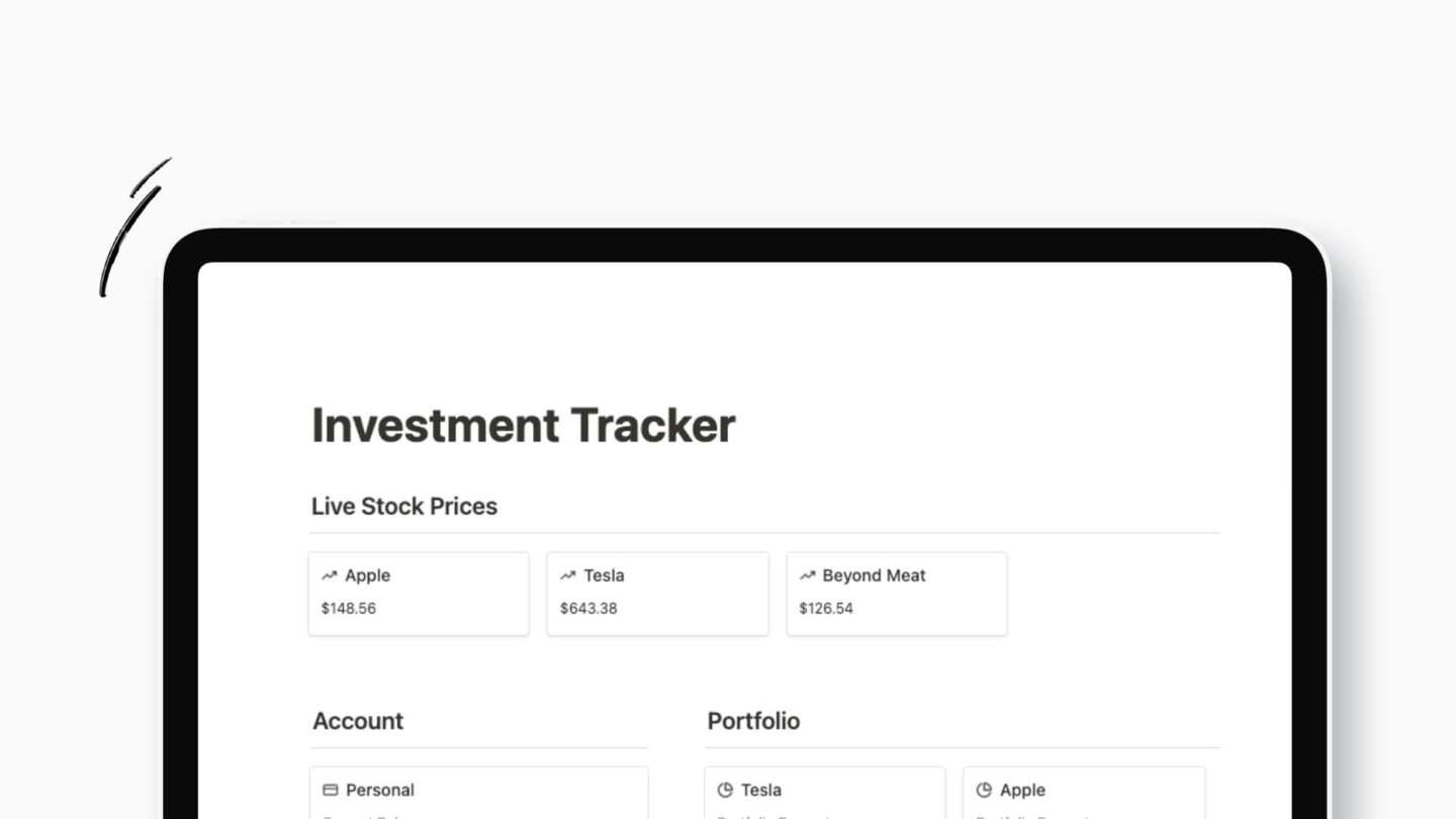 Notion Stocks Templates & Trade Journals