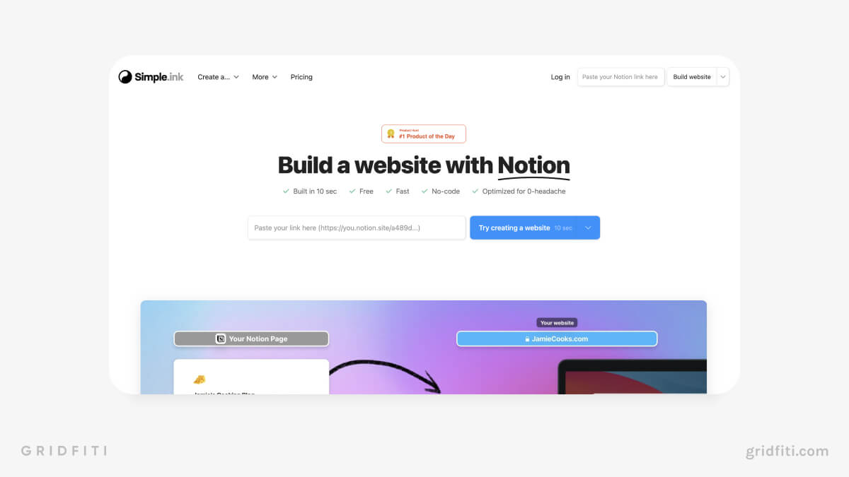 Simple.ink Notion Website Builder