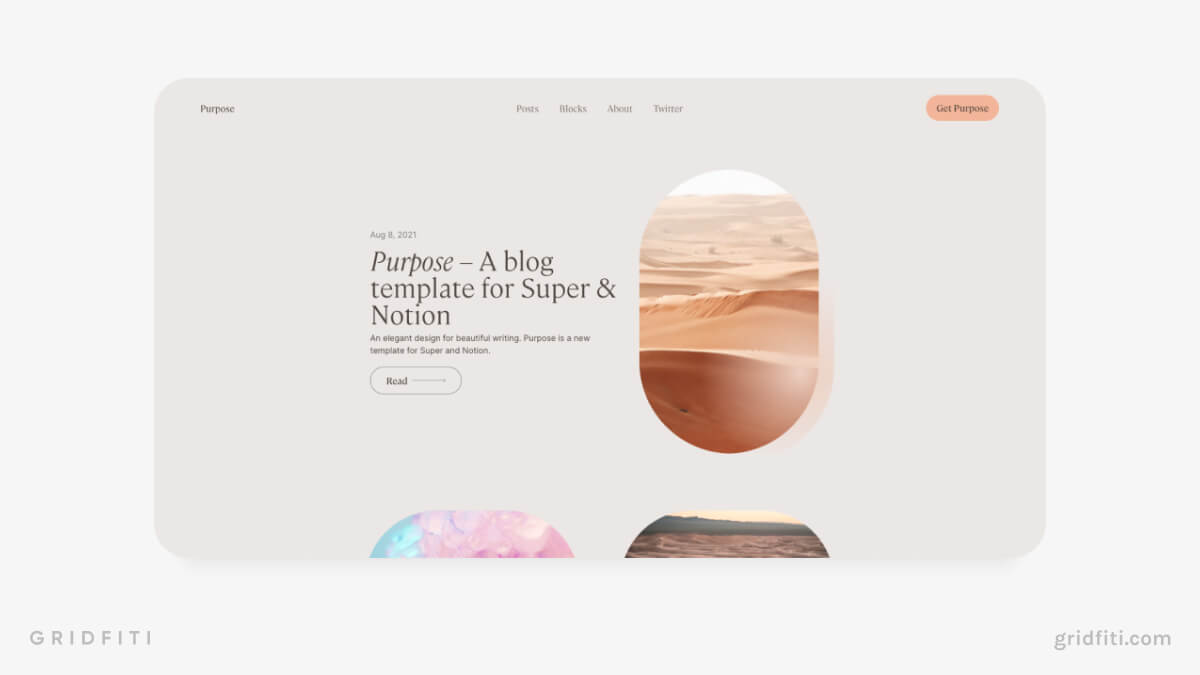 Minimalist Notion Website Templates for Super