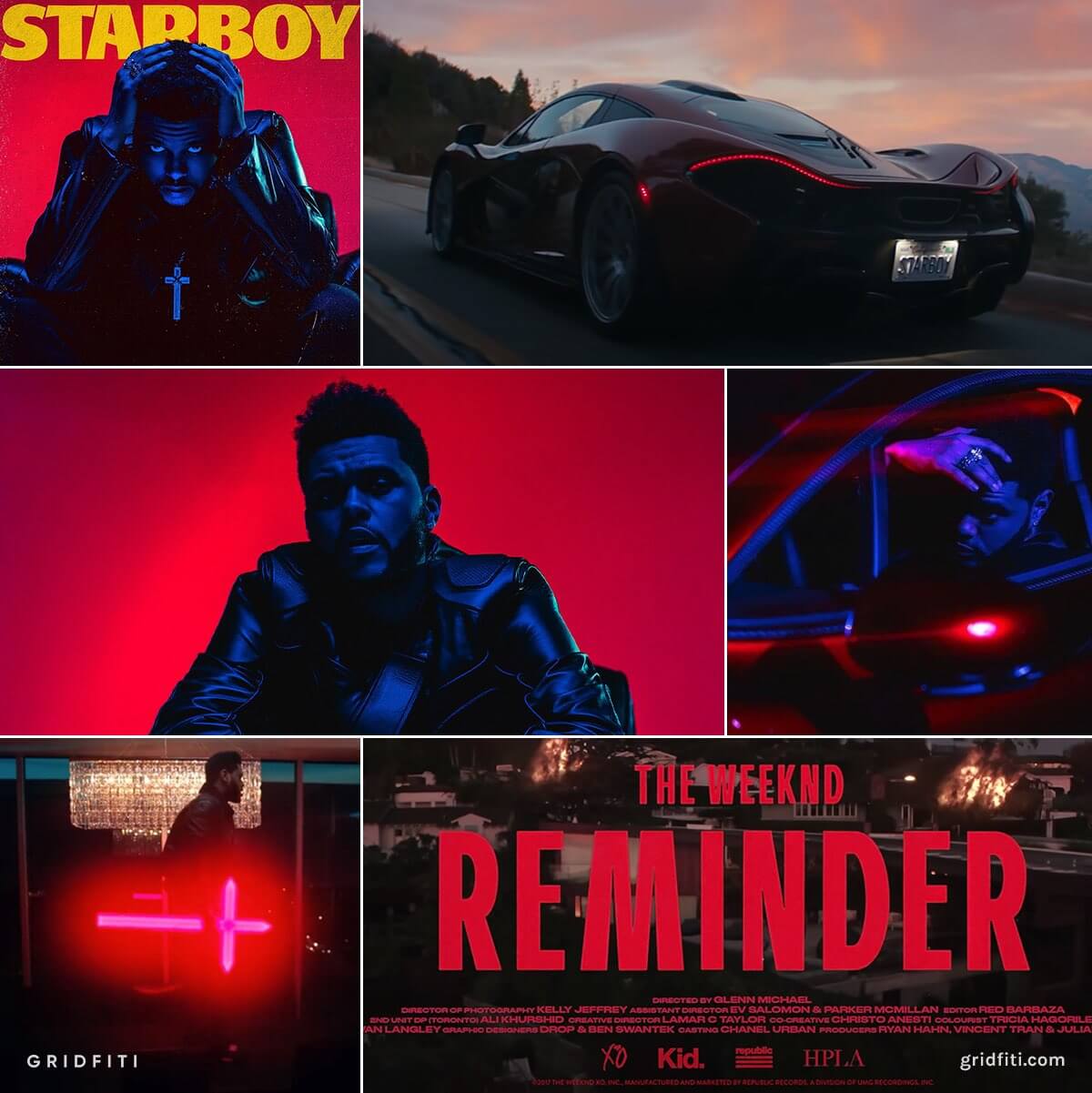 The Weeknd 'Starboy' Red Tux Poster