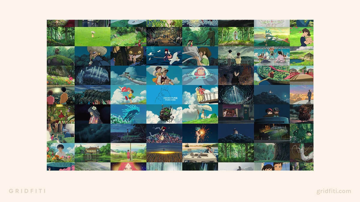 Studio Ghibli Aesthetic Collage Wallpapers