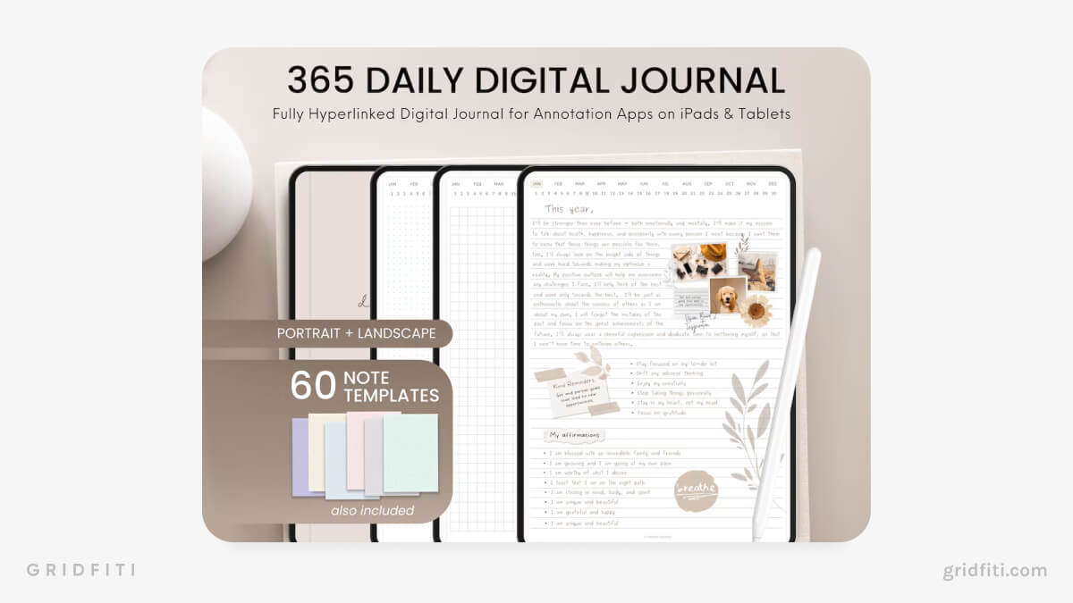 365 Daily Digital Journals