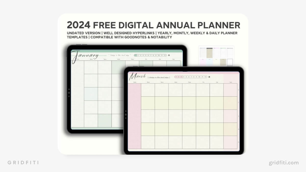 2024 Free Annual Planner