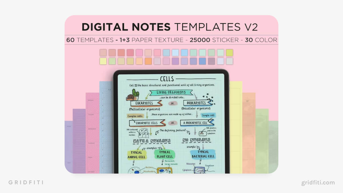 Colorful Notepaper Templates