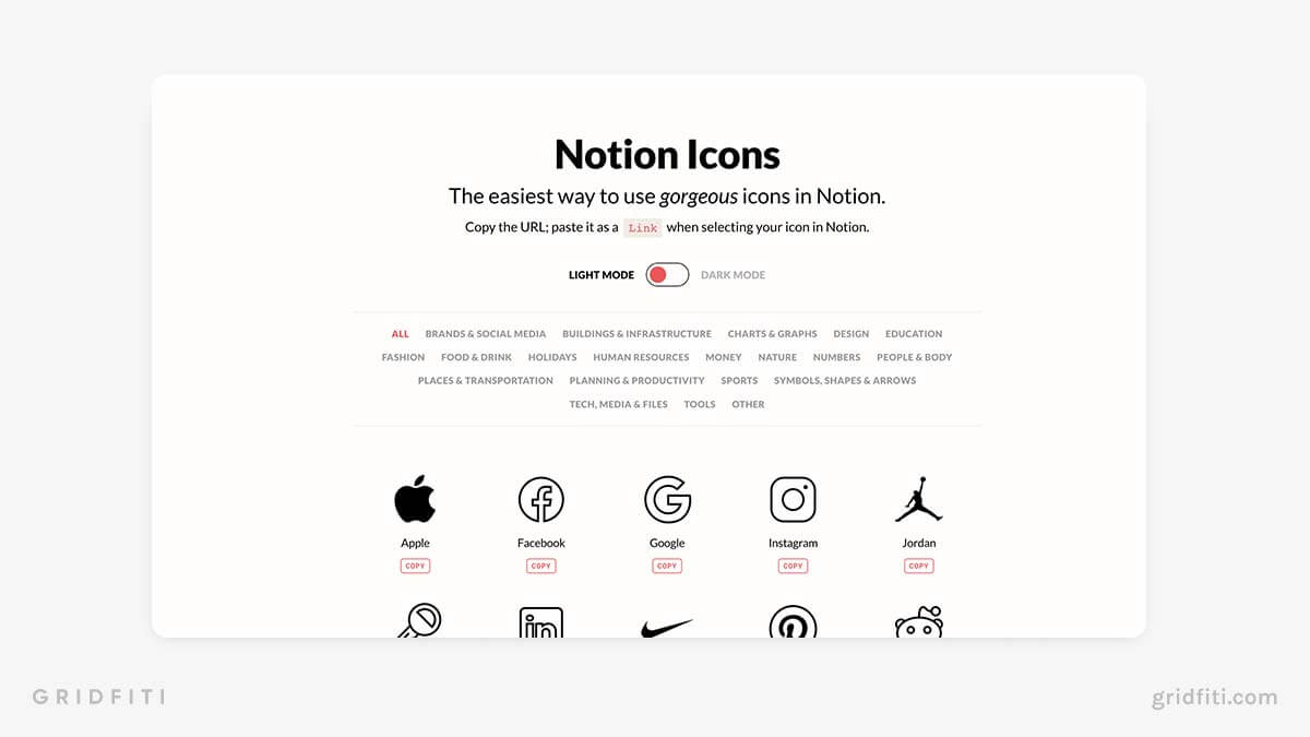 Notion VIP Icons