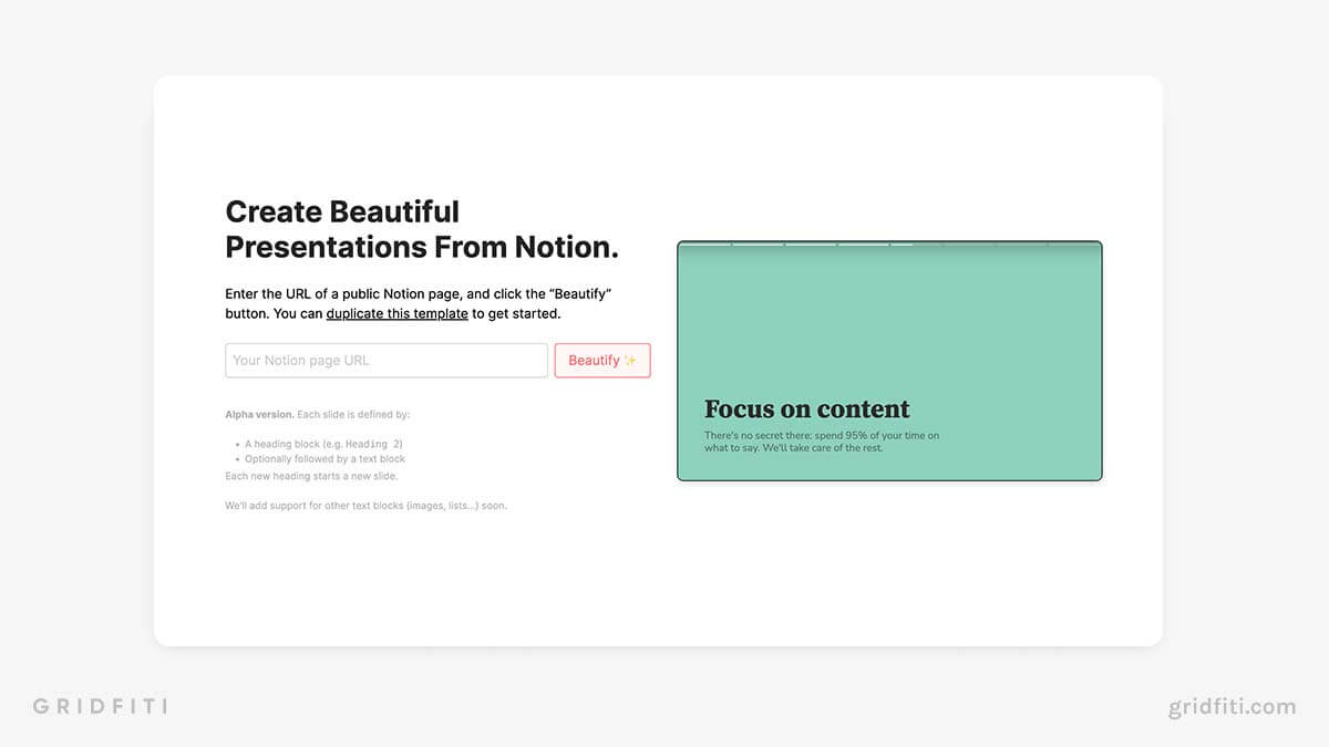 Notion Presentation Embed