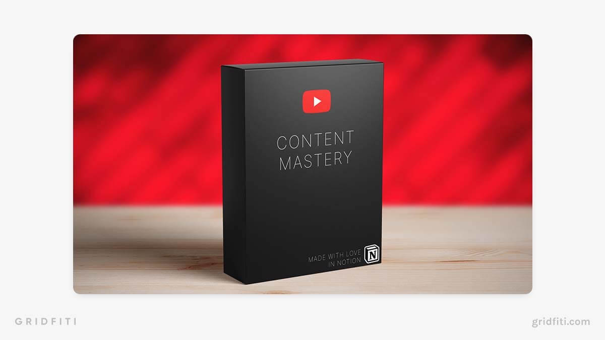 YouTube Notion Template