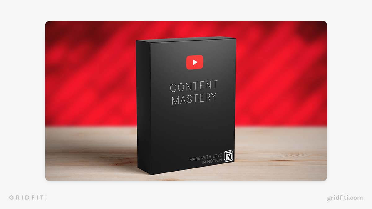 Notion Content Mastery Template