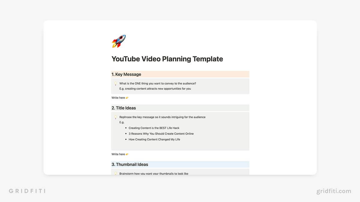 5  Notion YouTube Templates to Plan Your Videos Grow Your Channel