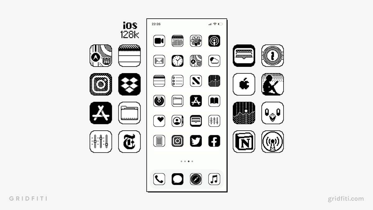 white iphone icon