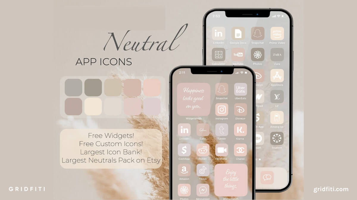 Neutral Beige App Icons