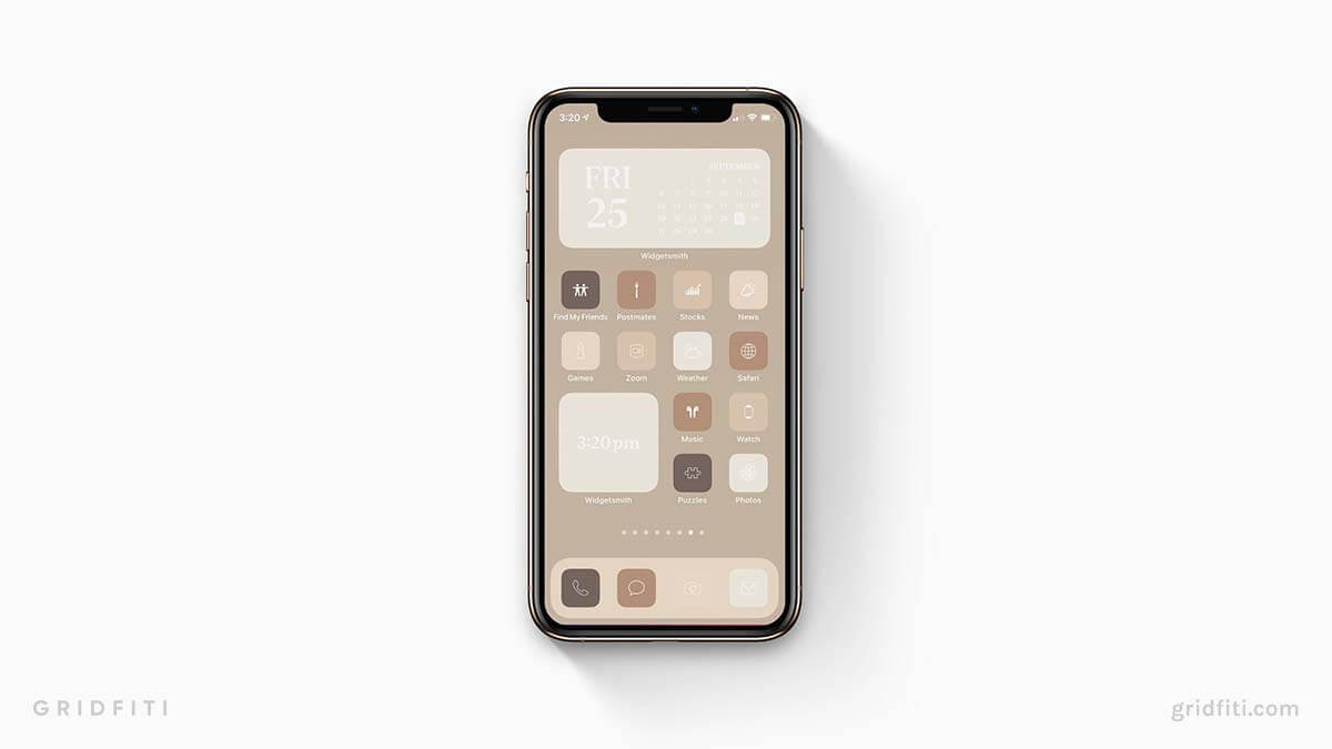 Nude & Cream iOS App Icons