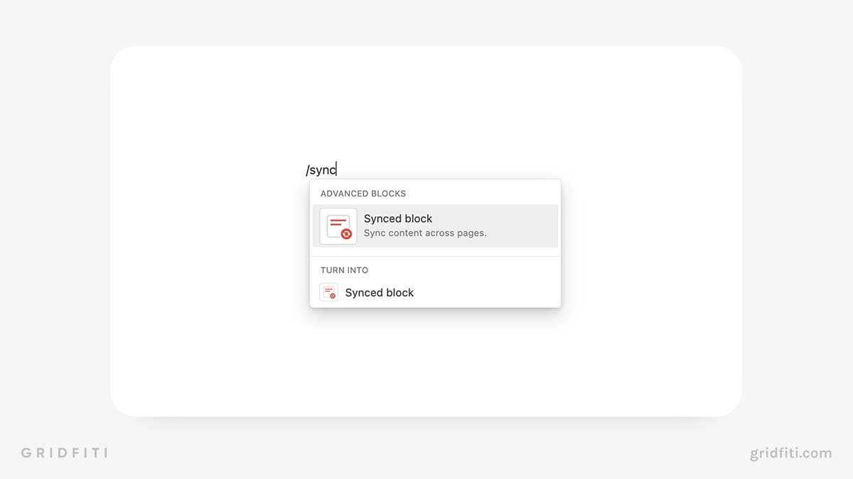 Notion Synced Blocks Tutorial