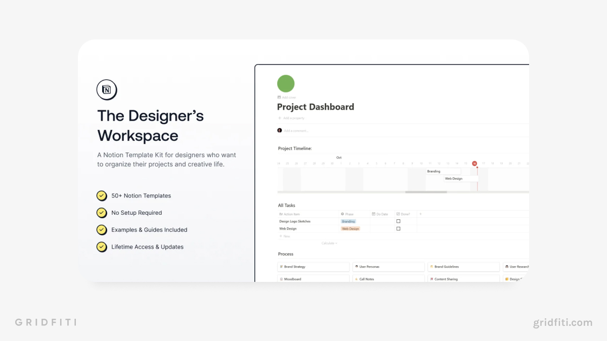 The Designer’s Workspace Notion Template
