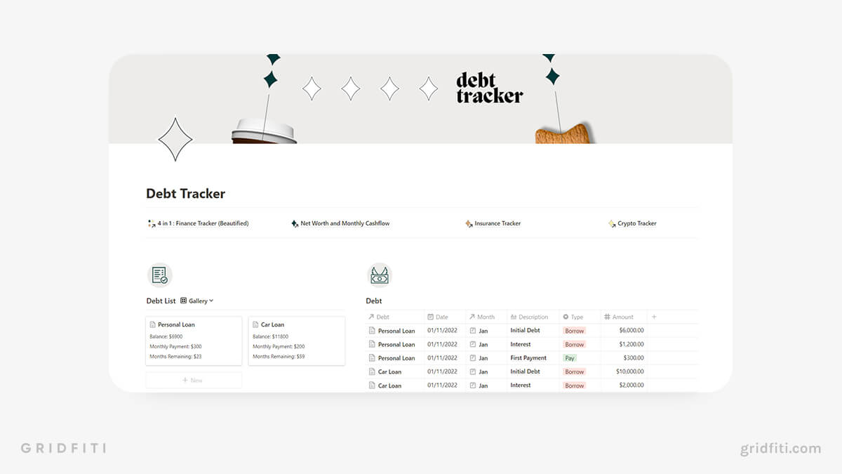 Free Notion Finance Template Printable Templates