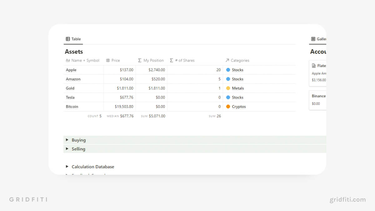 notion finance template