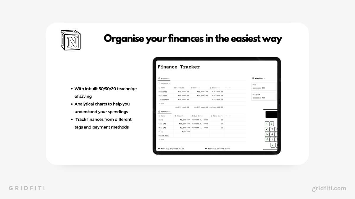 notion finance template