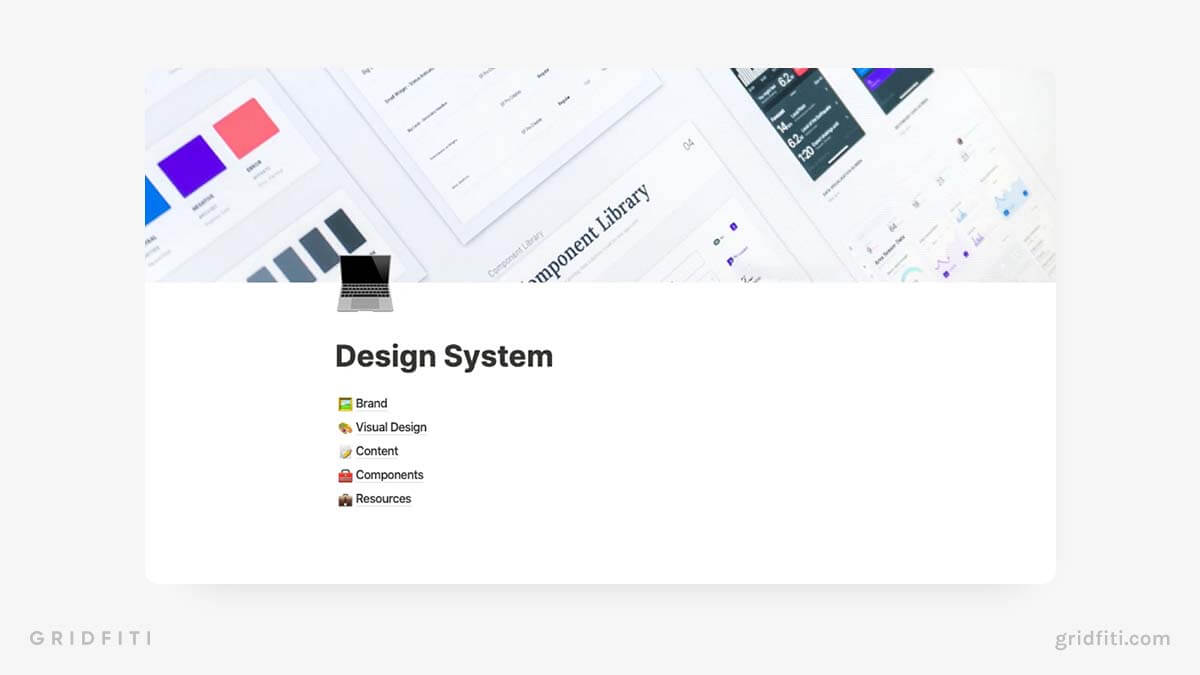 Notion Design System Template Pack