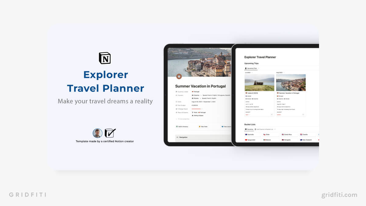 Notion Travel Planner