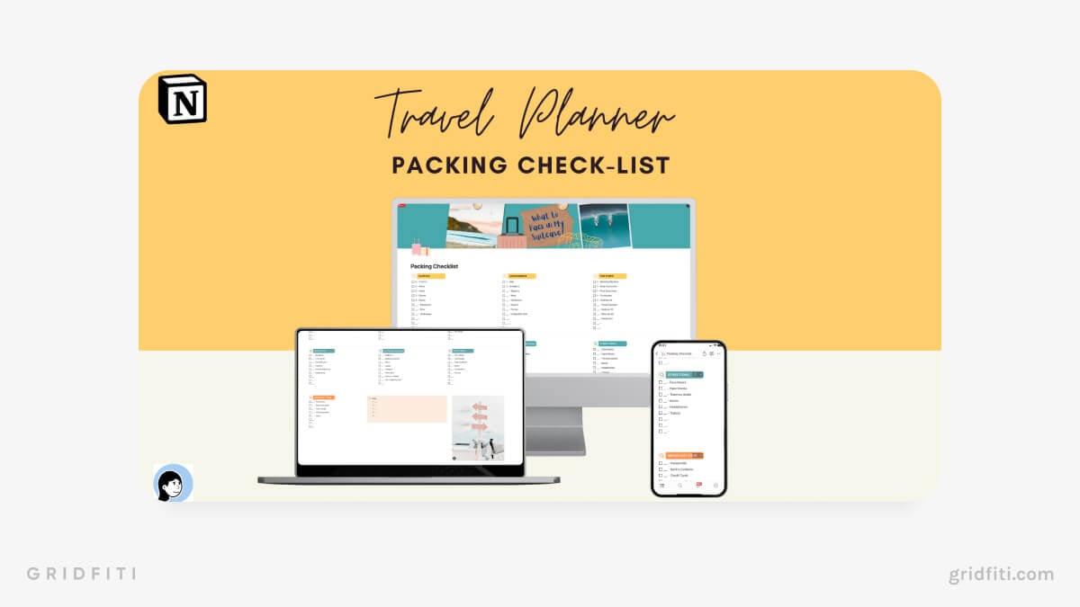 Notion Travel Packing Checklist