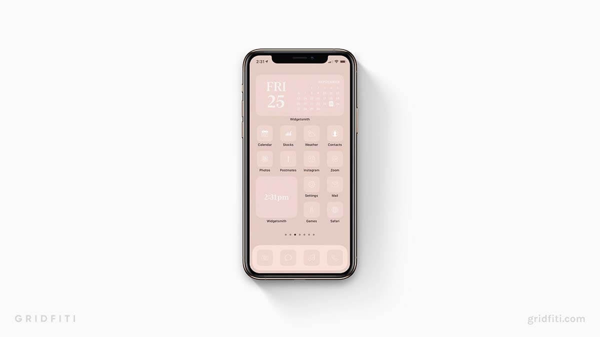 Blush Pink App Icons