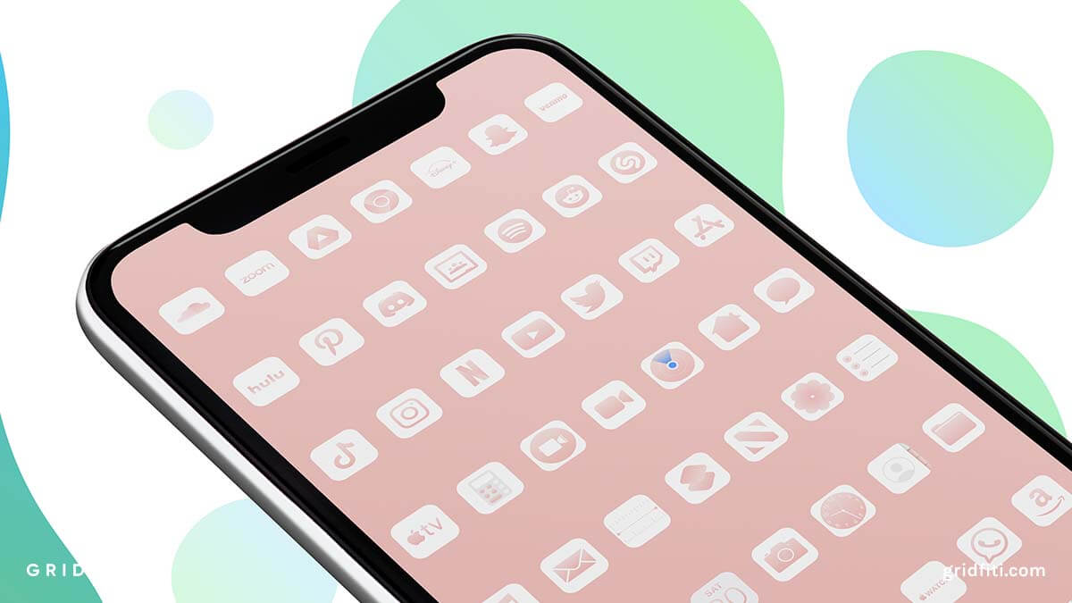 Gradient Pink App Icons