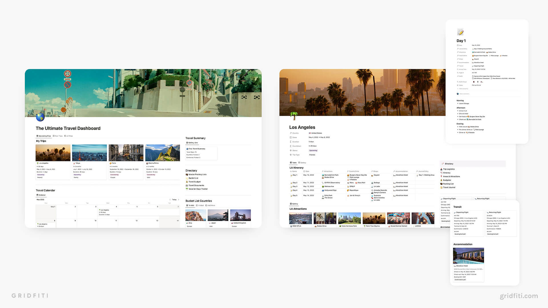 The Best Notion Travel Templates to Plan Your Trip Itinerary Gridfiti