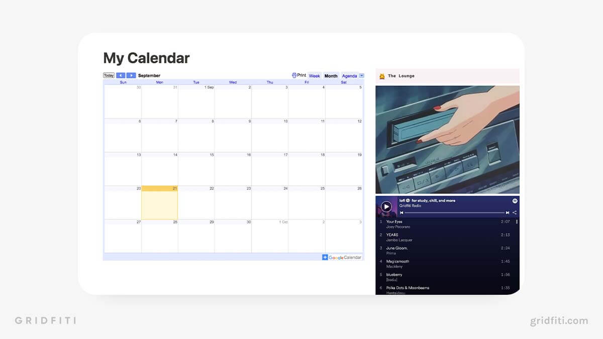How to embed Google Calendar in Notion