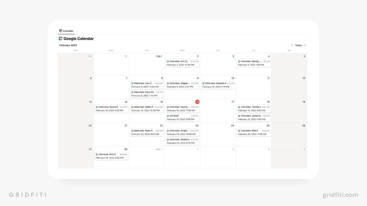 Notion & Google Calendar Sync A Full Guide Gridfiti
