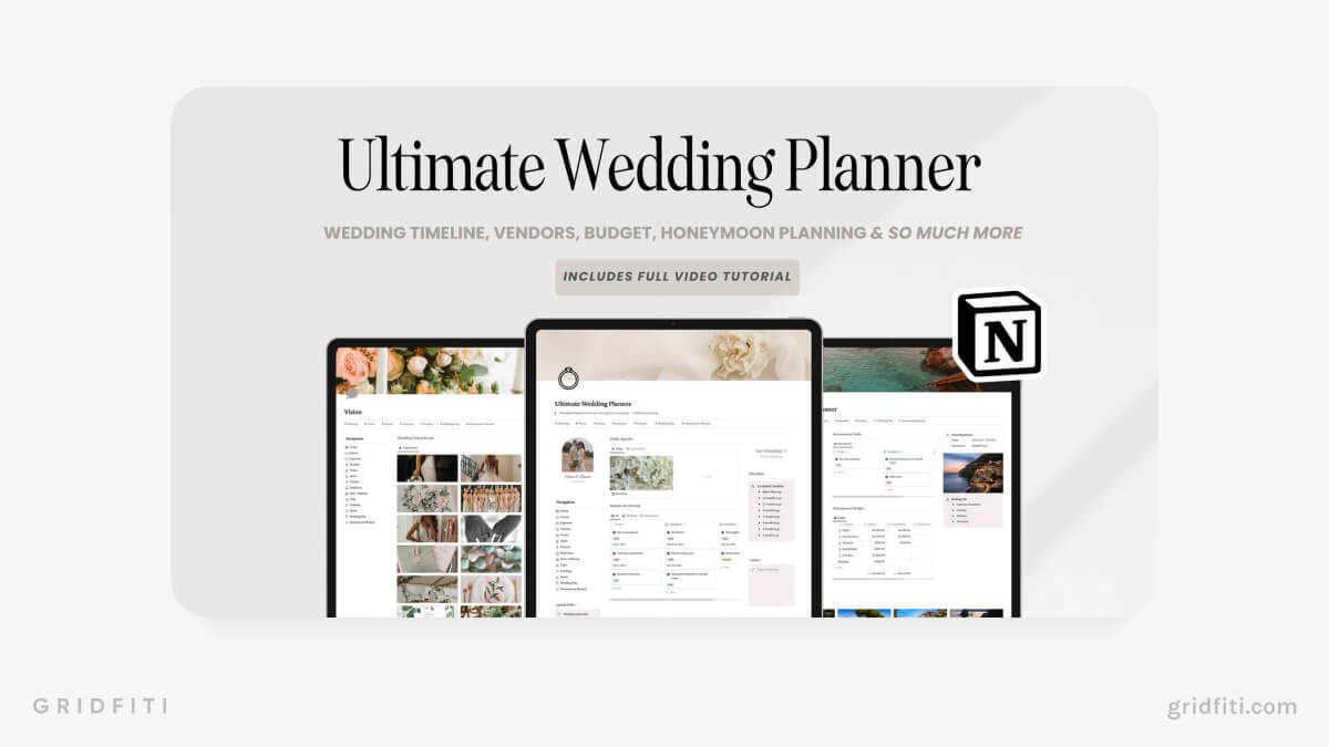 The Ultimate Wedding Planner Template