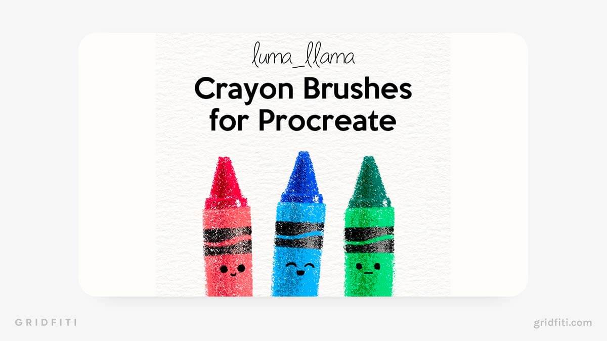 Crayon Brush Set for Procreate