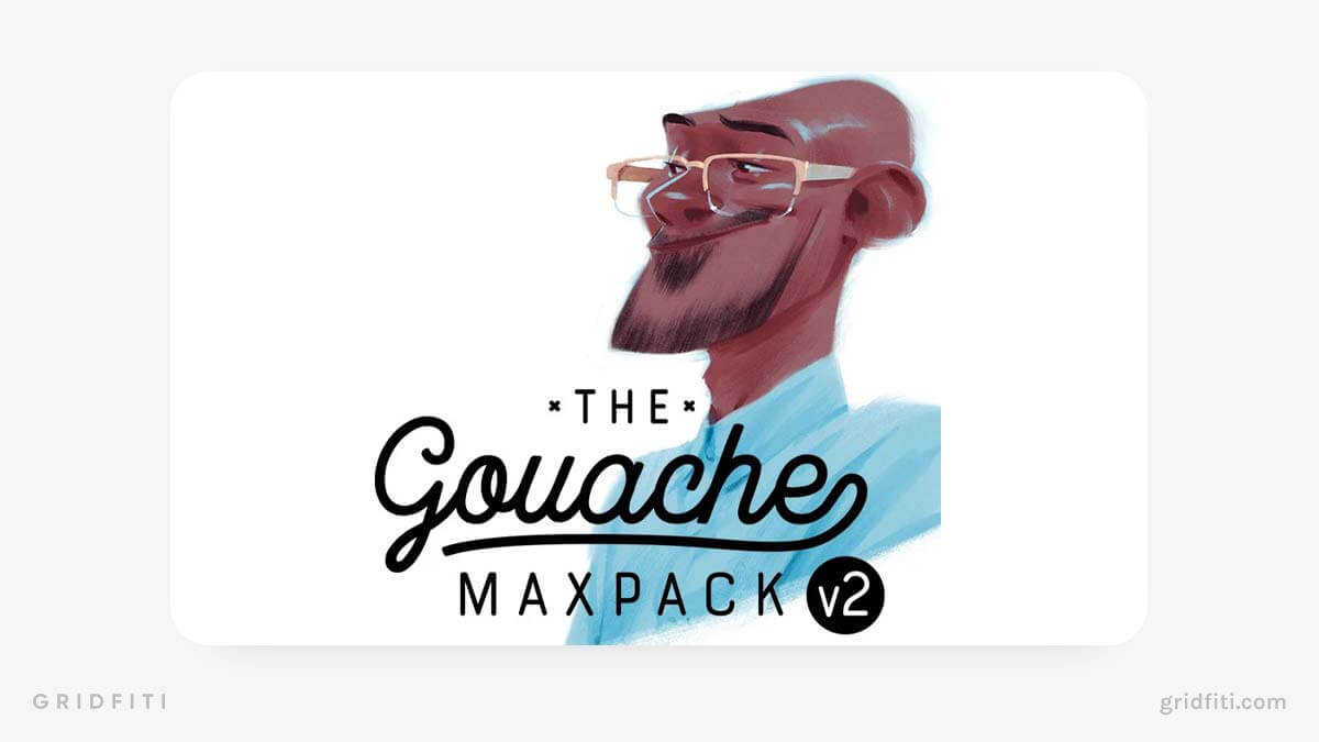 The Gouache Max Pack – Procreate Brush Set