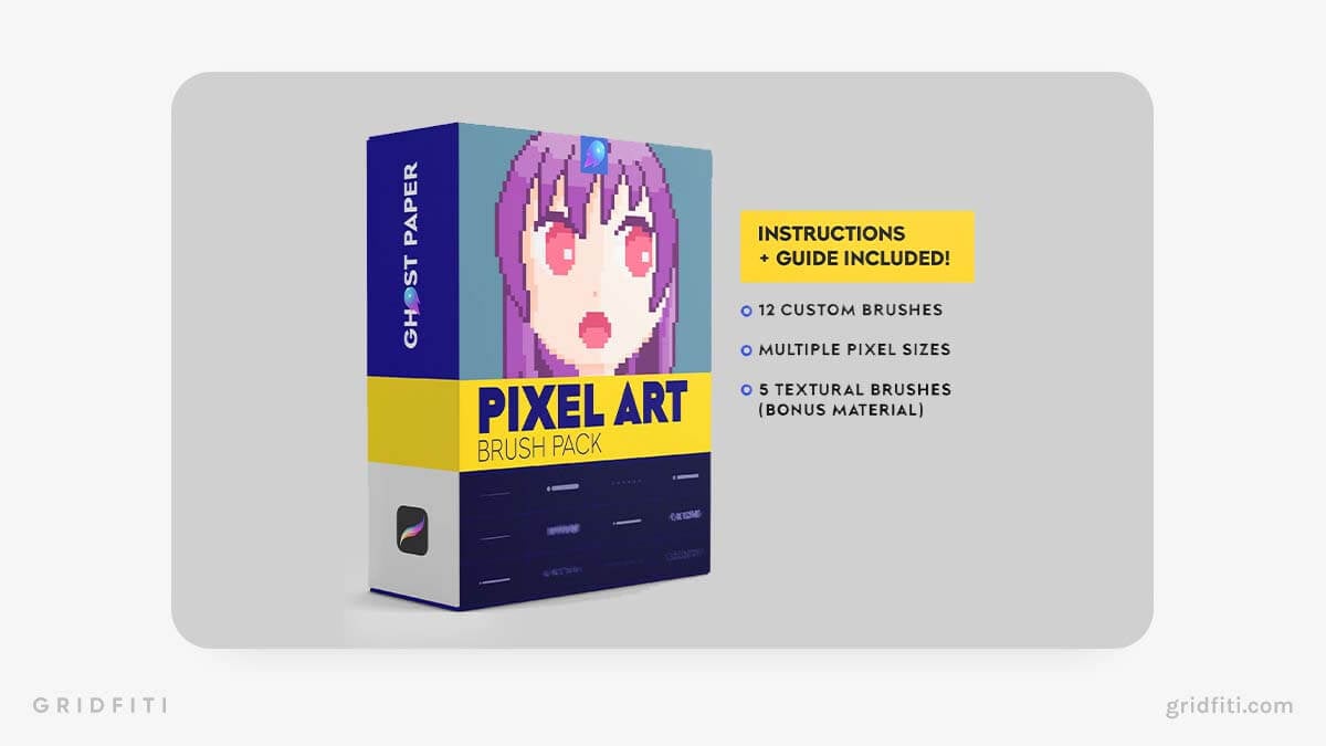 Pixel Art Brush Pack for Procreate