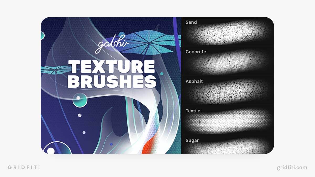 Texture Brushes by Gal Shir for Procreate