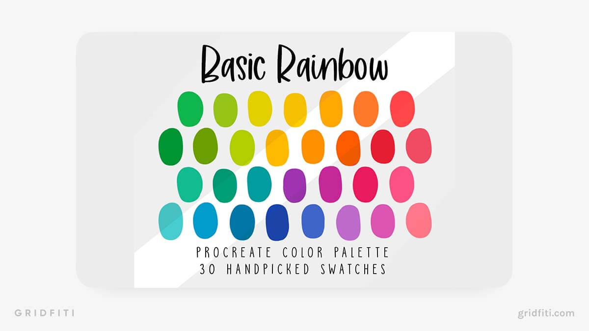 Rainbow Procreate Color Palette