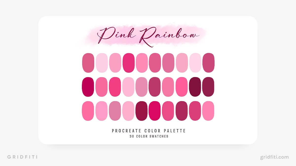 Pink Procreate Color Palette