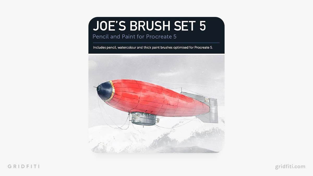 Joe's Pencil & Paint Brush Set for Procreate