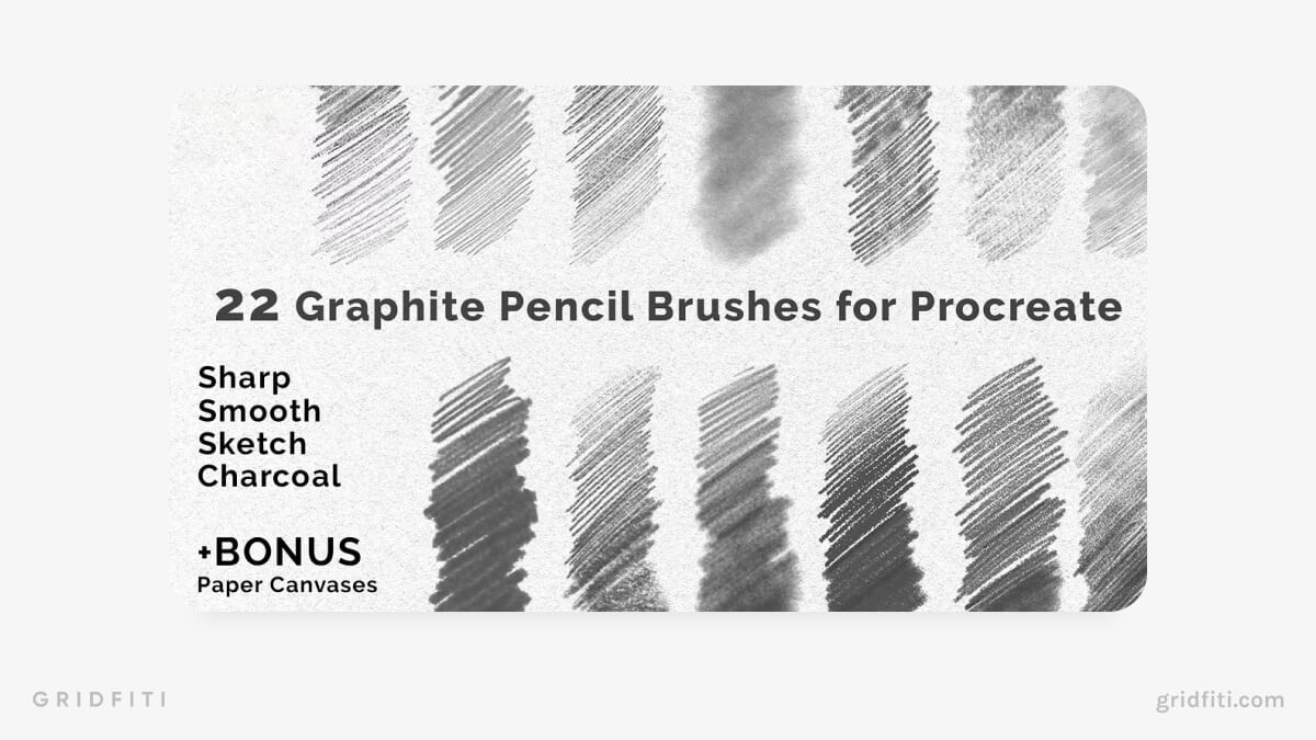 Pencil Brushes Procreate Sketch Pack