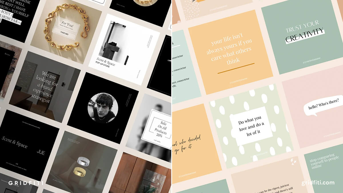 Aesthetic Canva Social Media Templates