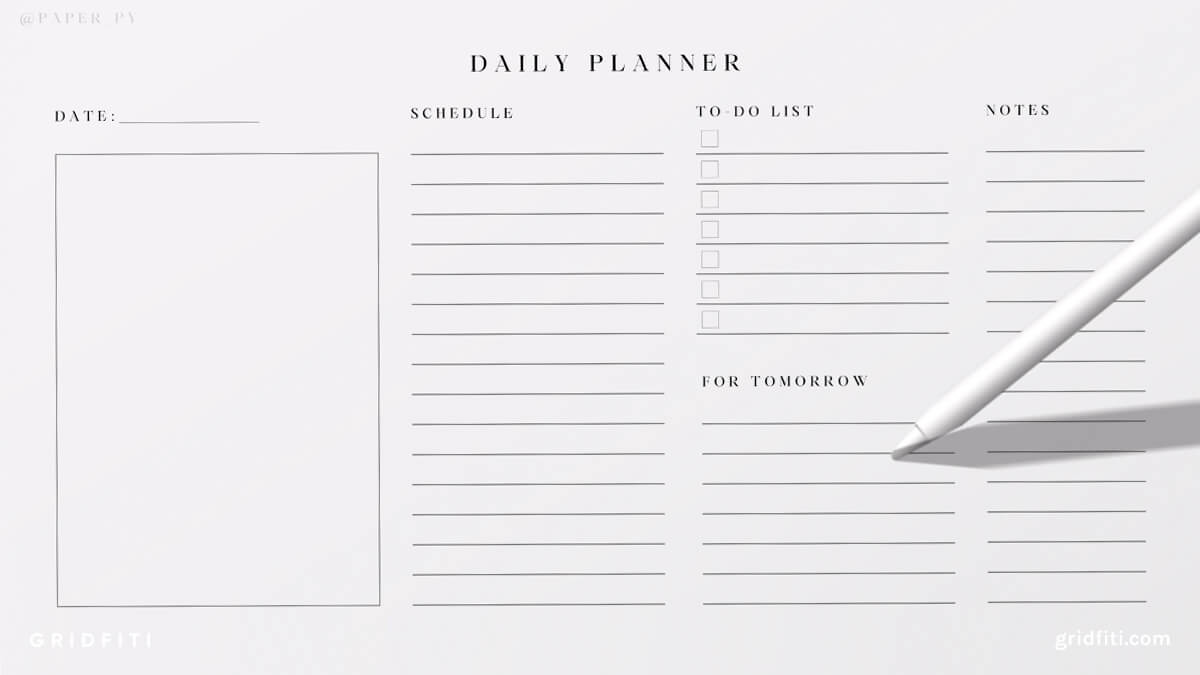 Beige Minimalist To Do List Planner template