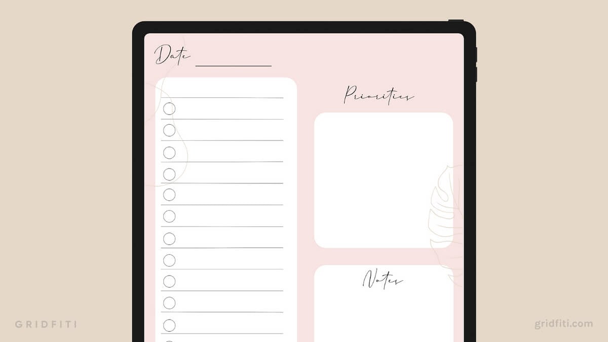 Free Simple Colorful Daily Planner