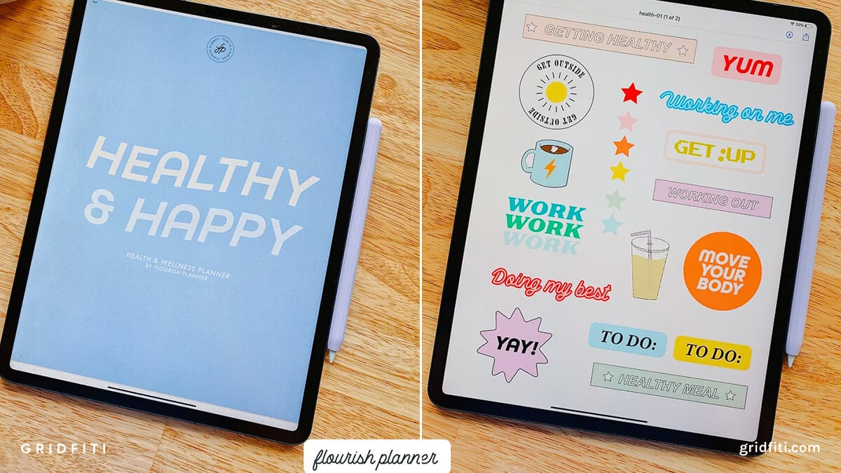 GoodNotes Health & Wellness Digital Planner